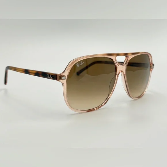 Ray-Ban Bill RB2198 Transparent Brown 1292/51 Large Lens Fashion Style w/case - Picture 4 of 12